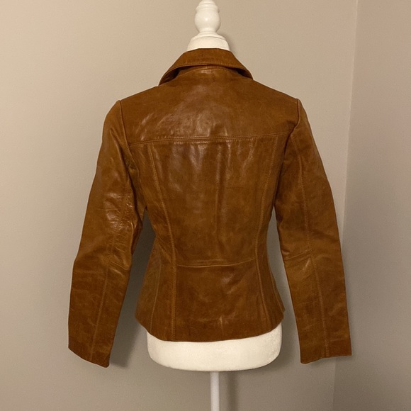 Brown Leather Jacket - Picture 2 of 4